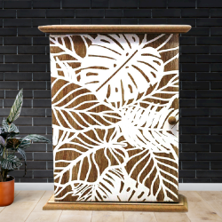 Дървена кутия за съхранение на ключве