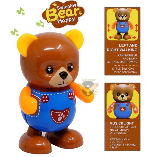 Детска играчка Мече с музика и светлини