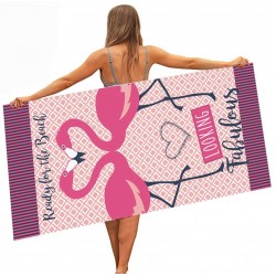 Плажна хавлия с Фламинго