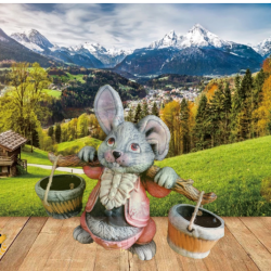 Керамичен заек с кобилица