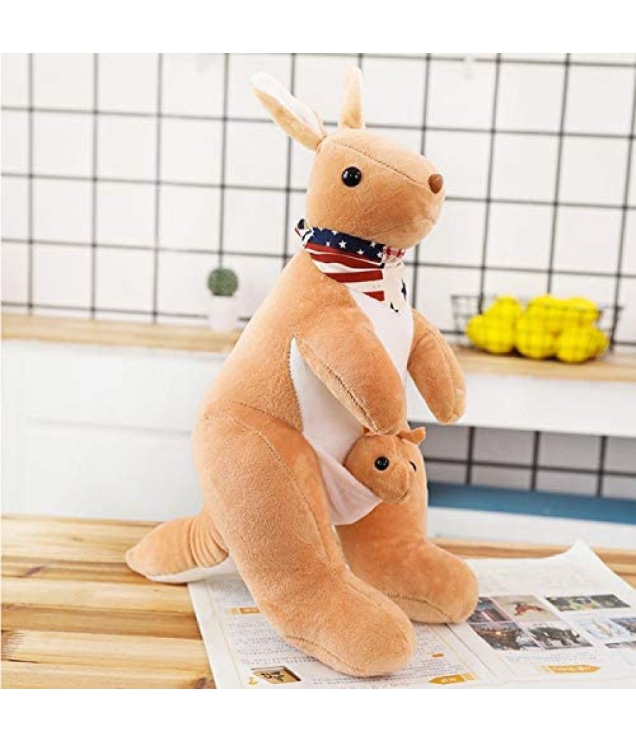 Плюшена играчка кенгуру с малко 40 см.