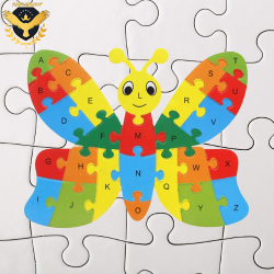 Дървен пъзел Пеперуда