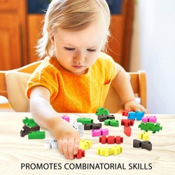 Дървен пъзел Динозавърче