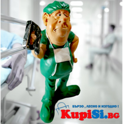 Красива керамична статуетка - професия Лекар