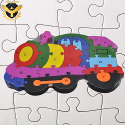 Дървен пъзел Локомотив