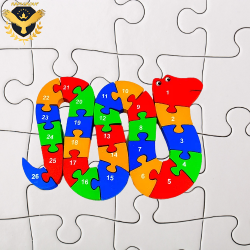 Дървен пъзел Змия