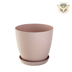 Саксия гладка Lala гланц Ф14см крем