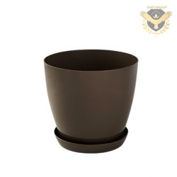 Саксия гладка Lala гланц Ф14см Мока