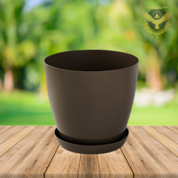 Саксия гладка Lala гланц Ф14см Мока