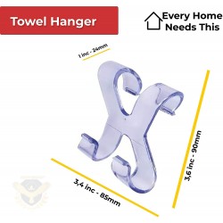 Прозрачна пластмасова закачалка с форма на Х