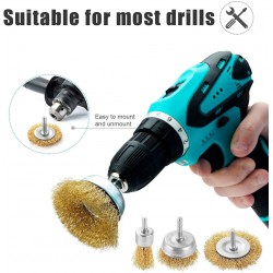 Комплект Телени Четки За Бормашина 5 бр