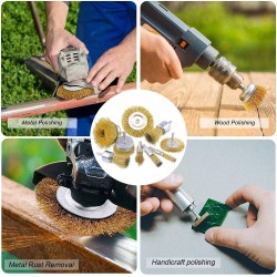 Комплект Телени Четки За Бормашина 5 бр