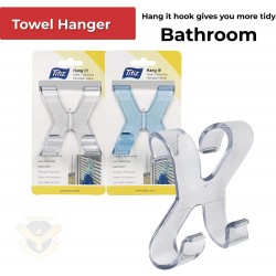 Прозрачна пластмасова закачалка с форма на Х