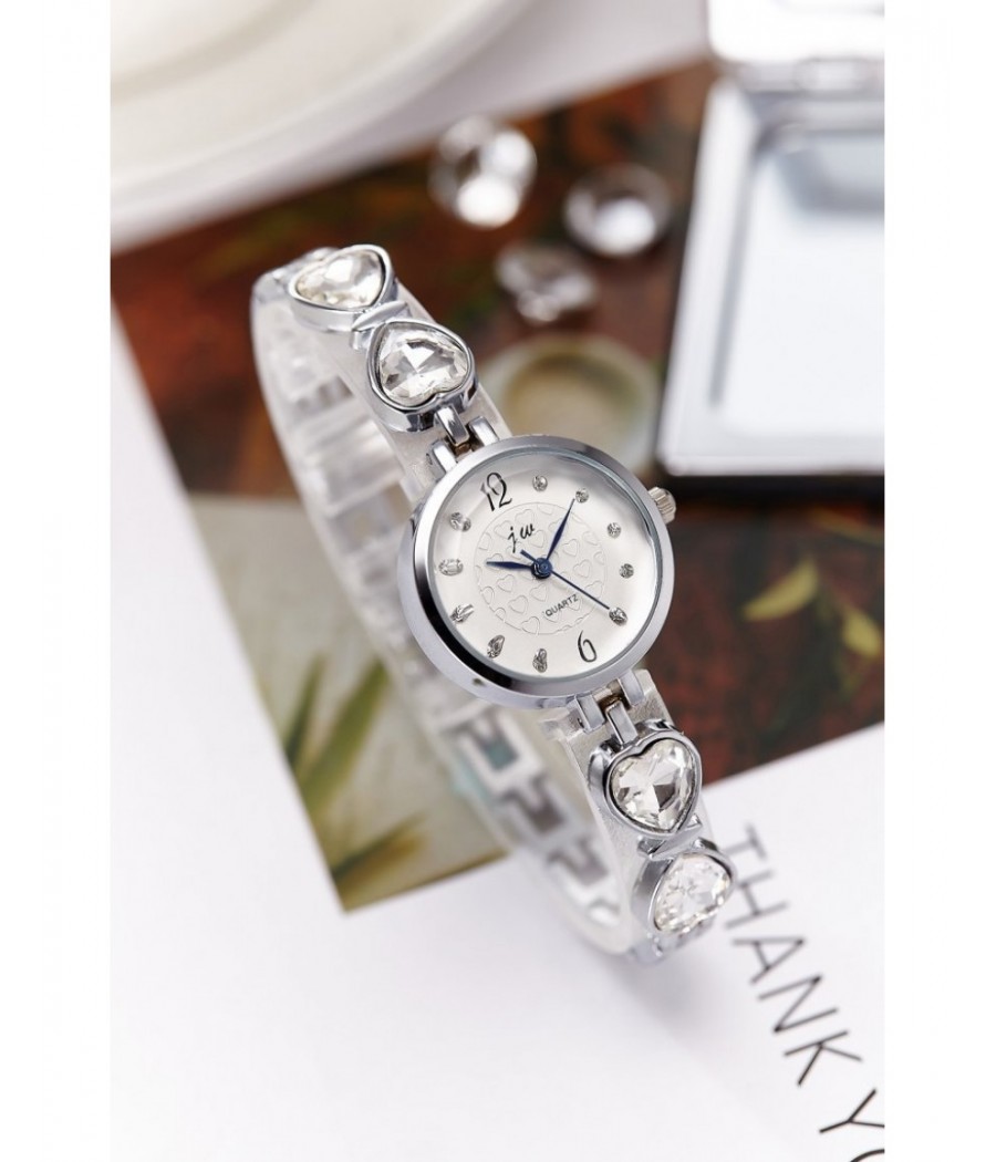 Дамски кварцов часовник с кристали