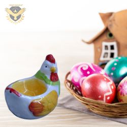 Великденска кокошка , поставка за яйце