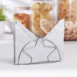 Метален салфетник звезда