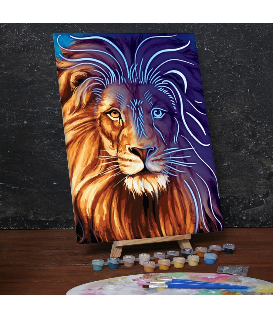 Неонова картина "Лъв"