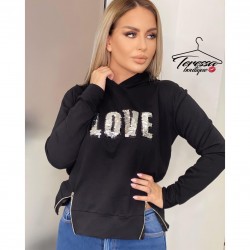 Дамски суитшърт с надпис Love