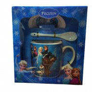 Порцеланова чаша с лъжичка и чинийка - "Замръзналото кралство"