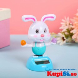 Соларна клатеща се фигурка - Зайче