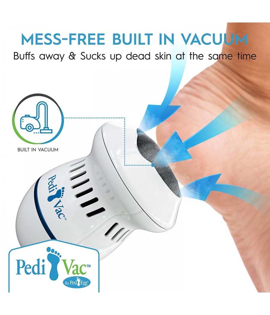 Уред за премахване на загрубялата кожа с вграден вакуум Pedi vac