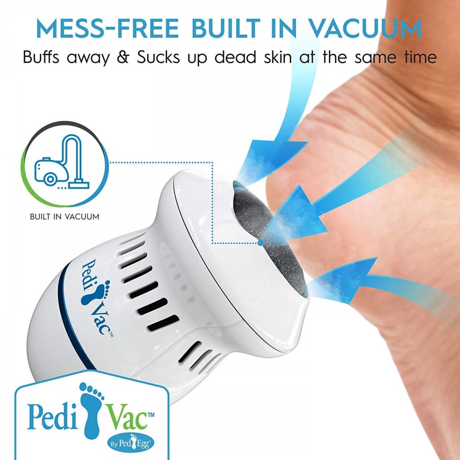 Уред за премахване на загрубялата кожа с вграден вакуум Pedi 