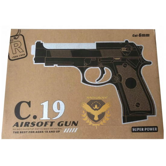 Макет на пистолет от метал – Beretta C.19 