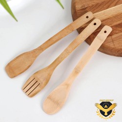 Комплект дървени кухненски прибори