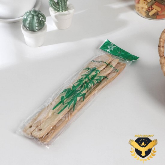Комплект дървени кухненски прибори
