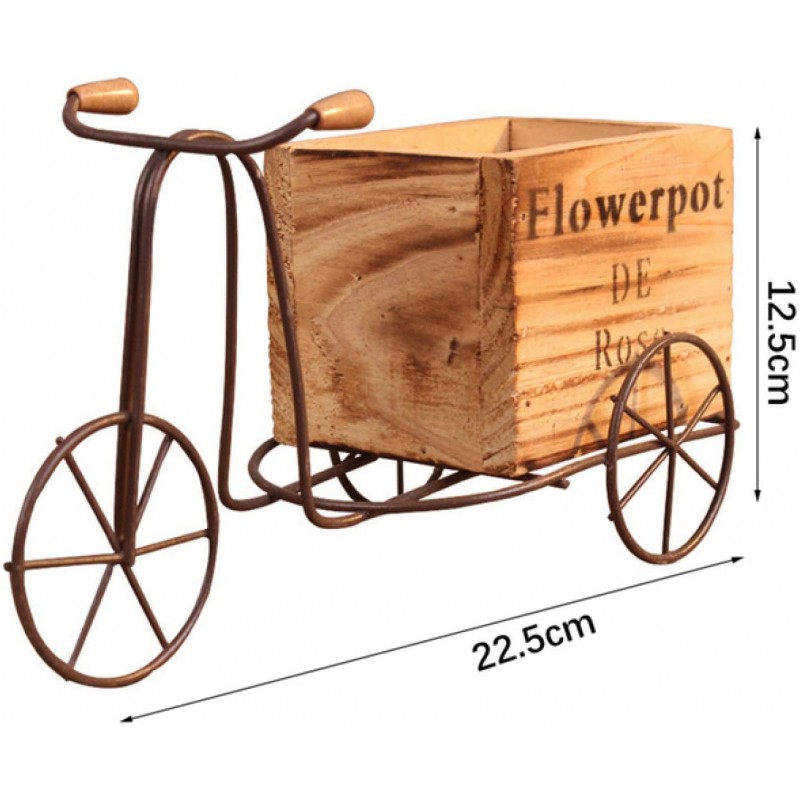 Декоративно колело със сандък за цветя