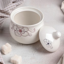 Порцеланова захарница "Златно цвете"