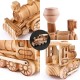 Дървена играчка Локомотив