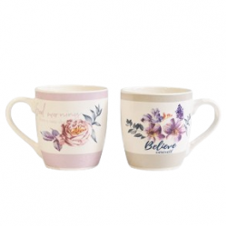 Порцеланова чаша за кафе и чай  "Рози"