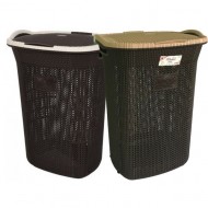 Кош за дрехи пластмасов - кафяв