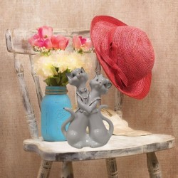 Модерни керамични фигурки на двойка котенца 2бр. 