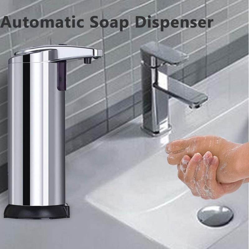 Автоматичен сензорен диспенсър за течен сапун - хромиран