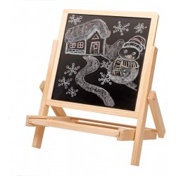 Дървена двустранна дъска за рисуване