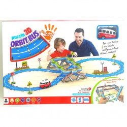 3D пъзел писта с микробус