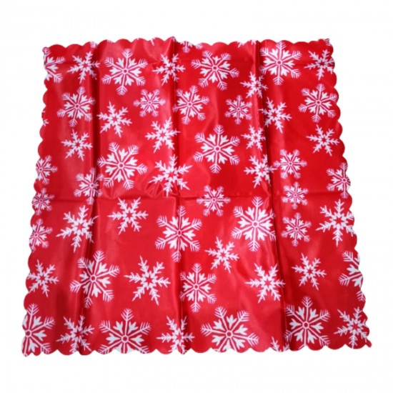 Коледно каре за маса на снежинки