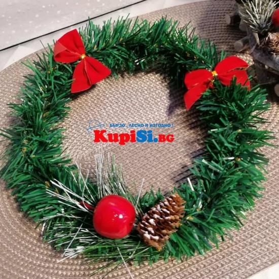 Класически Коледен венец 