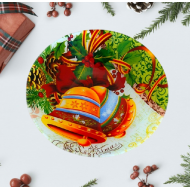 Стъклена Коледнаа Купаа с камбанки