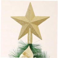 Връх за елха златна , сребърна , червена  звезда 20см