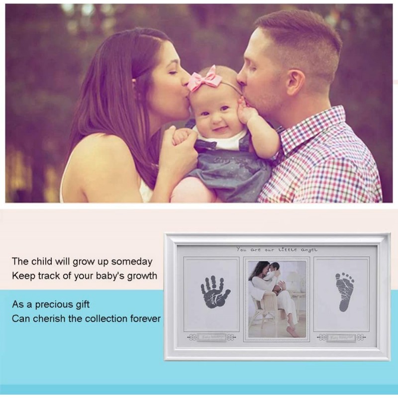 Рамка за 3 снимки и бебешки отпечатъци