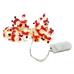 Коледни лампички с формата на Дядо Коледа