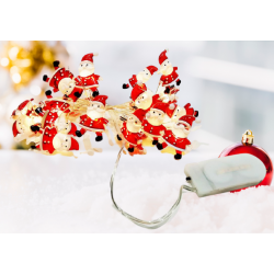 Коледни лампички с формата на Дядо Коледа