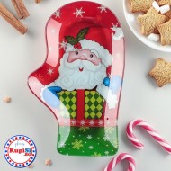 Коледно плато -  ръкавичка Дядо Коледа