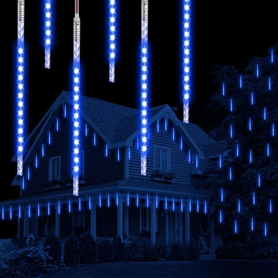 Светещи сини висулки  (падаща светлина)
