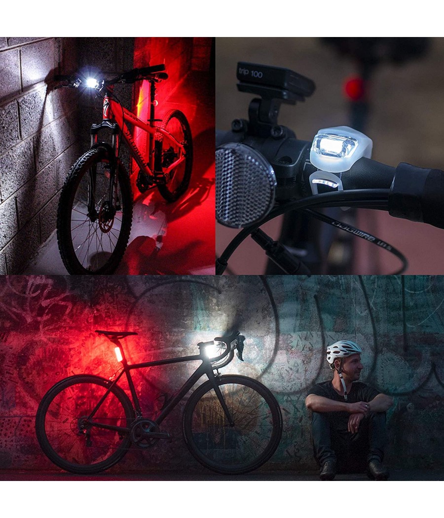 Силиконови светлини за велосипед