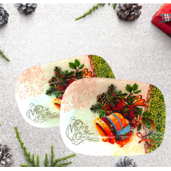 Стъклена купа с Коледни камбанки 