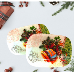 Стъклена купа с Коледни камбанки 